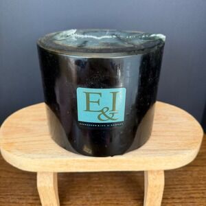 E&I by Hanna's Evergreen & Ivy Pine 4 Wick Pillar Candle Large Forest Green